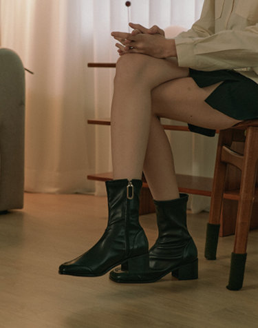 Tina Socks Boots_Black