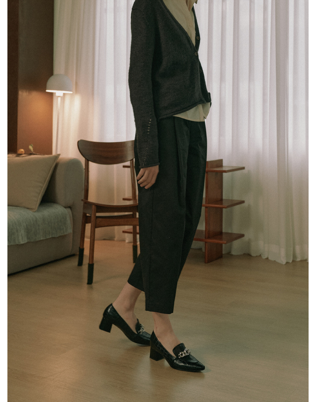 케리제이드 Necklace Loafer_Black 블랙 착용컷