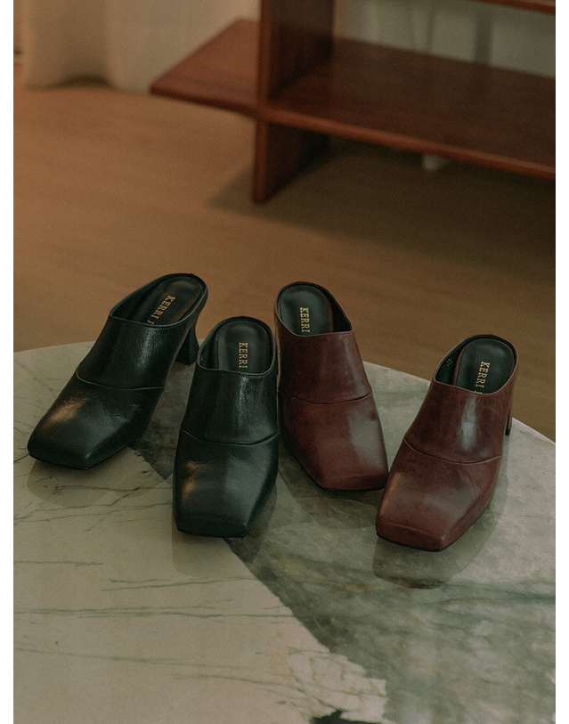 케리제이드 Tapering Mules_Black 블랙 착용컷