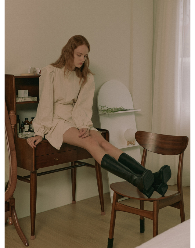 케리제이드 Flatform LongBoots_Black 블랙 착용컷