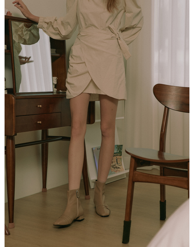 케리제이드 Inner Comb Boots_Beige 착용컷