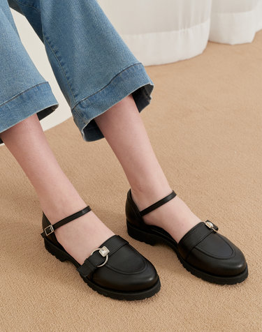 Bluff Maryjane Loafer_Black
