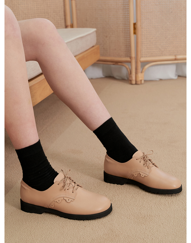 케리제이드 Flower Loafer_PinkBeige 착용컷