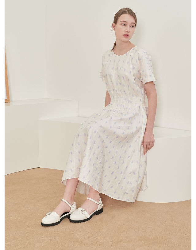 케리제이드 Bluff Maryjane Loafer_CreamWhite 흰색 착용컷
