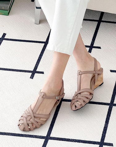 [VETIANO 베티아노] 크로크 웨지 스트랩샌들 3C / croque wedge strap sandals 3C
