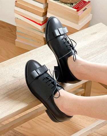 [VETIANO 베티아노] 미엘 리본 옥스퍼드 로퍼 2color / Miel Ribbon Oxford Loafer 2color