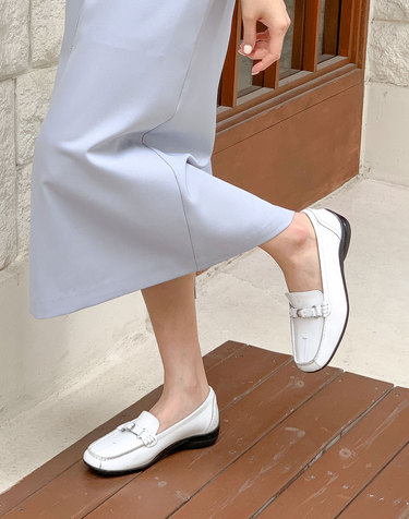 [VETIANO 베티아노] 마들린 벨트 스퀘어 로퍼 2color / Madeline belt square loafers 2color