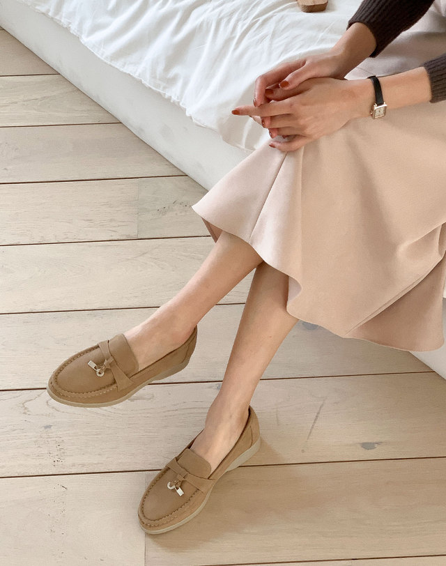 베티아노 [VETIANO 베티아노] 로 피아나 소가죽 누벅 로퍼 3color / Ro Piana cowhide nubuck loafers 3 colors 착용컷