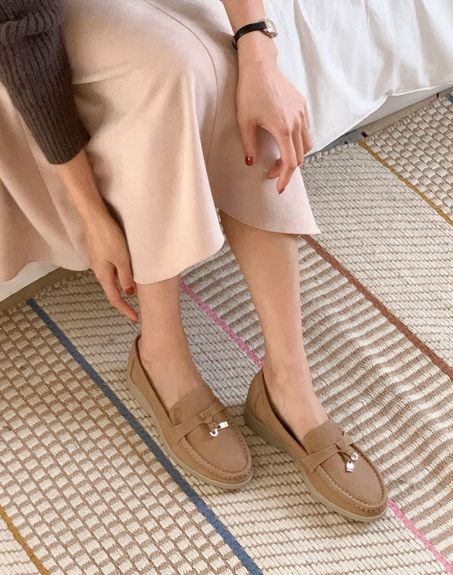 베티아노 [VETIANO 베티아노] 로 피아나 소가죽 누벅 로퍼 3color / Ro Piana cowhide nubuck loafers 3 colors 착용컷
