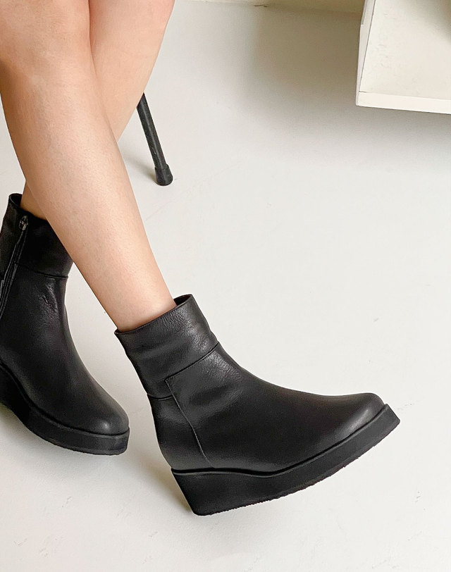 베티아노 [VETIANO 베티아노] 키케일라 심플 앵클부츠 2C / Kikayla Simple Ankle Boots 2C 브라운 착용컷