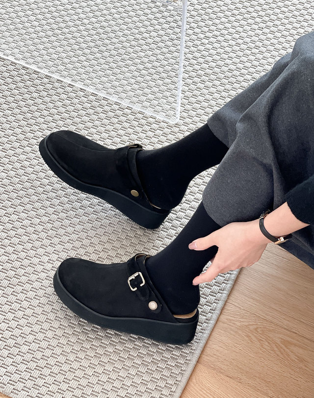 베티아노 [VETIANO 베티아노] 베아리스 소가죽 누벅 슬리퍼 2color / Bearis cowhide nubuck slippers 2color 착용컷