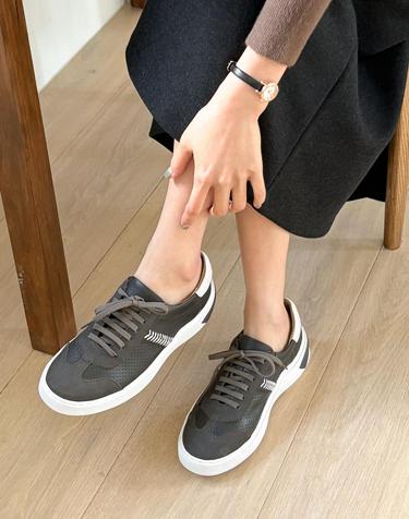 [VETIANO 베티아노] 콰이어트라인 누벅 콤비 스니커즈 / Quietline Nubuck Combo Sneakers