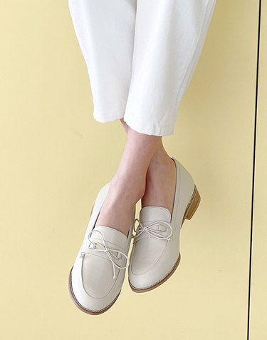 [VETIANO 베티아노] 래빗 리본 로퍼 IVORY / Rabbit Ribbon Loafers IVORY