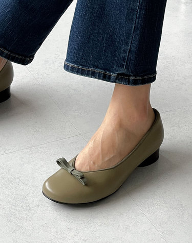 [VETIANO 베티아노] 뭉실 리본 양가죽 플랫 3C / Wool Ribbon Sheepskin Flat 3C
