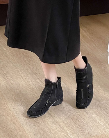 [VETIANO 베티아노] 브룩스 셔링 로퍼 앵클부츠 2C /  Brooks Shirring Loafer Ankle Boots 2C
