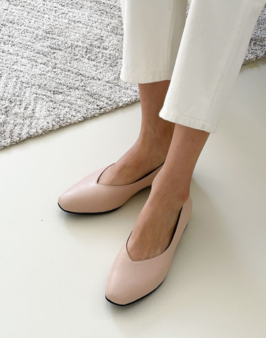 [VETIANO 베티아노] 제롬 스퀘어 V라인 플랫슈즈 3color / Jerome Square V-Line Flat Shoes