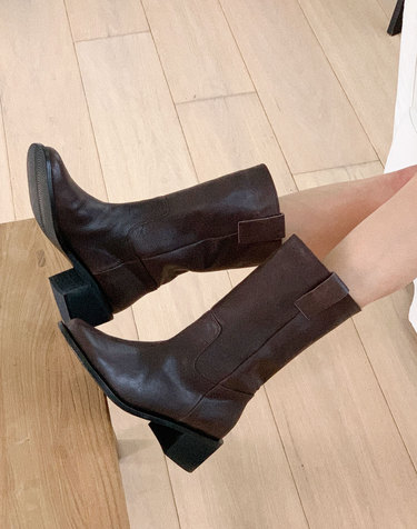 [VETIANO 베티아노] 캐스케이드 소가죽 하프부츠 2color / Cascade cowhide boots 2color