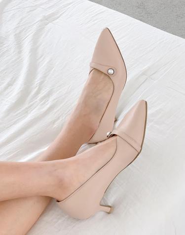 [VETIANO 베티아노]  진주 메리제인 V라인 펌프스 3color / Pearl Mary Jane V-Line Pumps 3colors