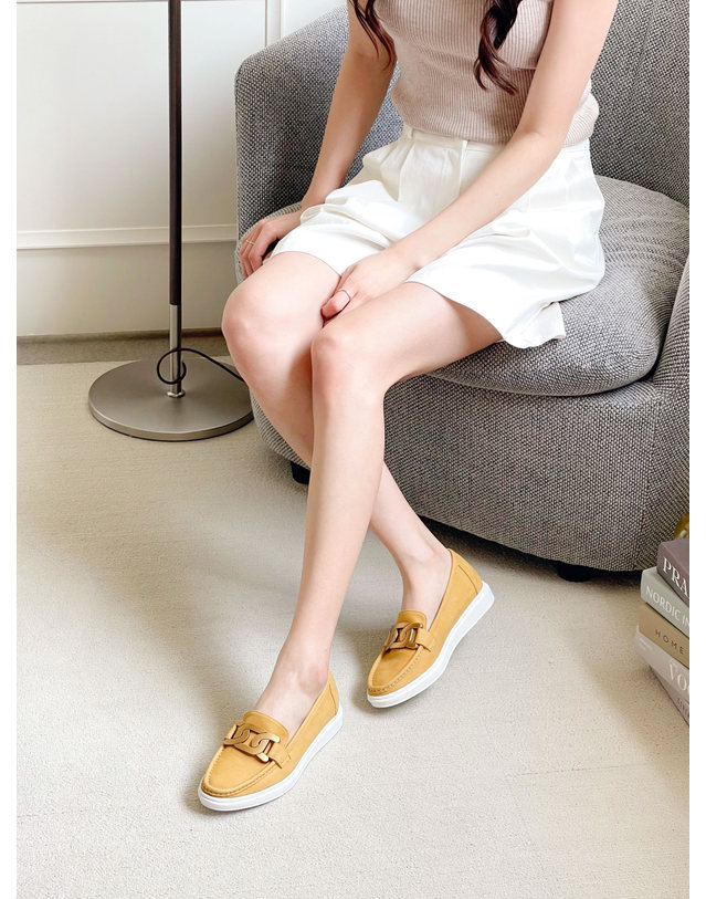 베티아노 [VETIANO 베티아노] 골드 체인 로퍼 스니커즈 3C / gold chain loafers trainers 3C 착용컷