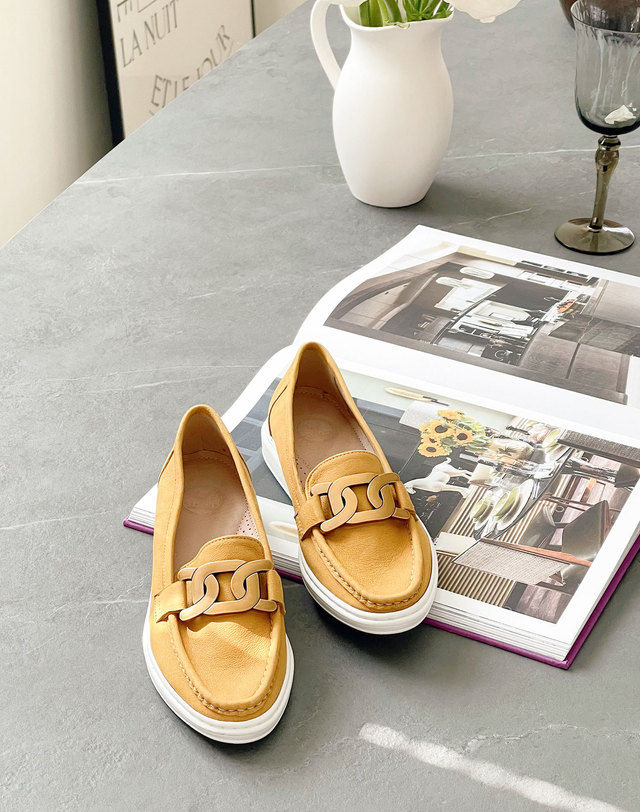 베티아노 [VETIANO 베티아노] 골드 체인 로퍼 스니커즈 3C / gold chain loafers trainers 3C 착용컷