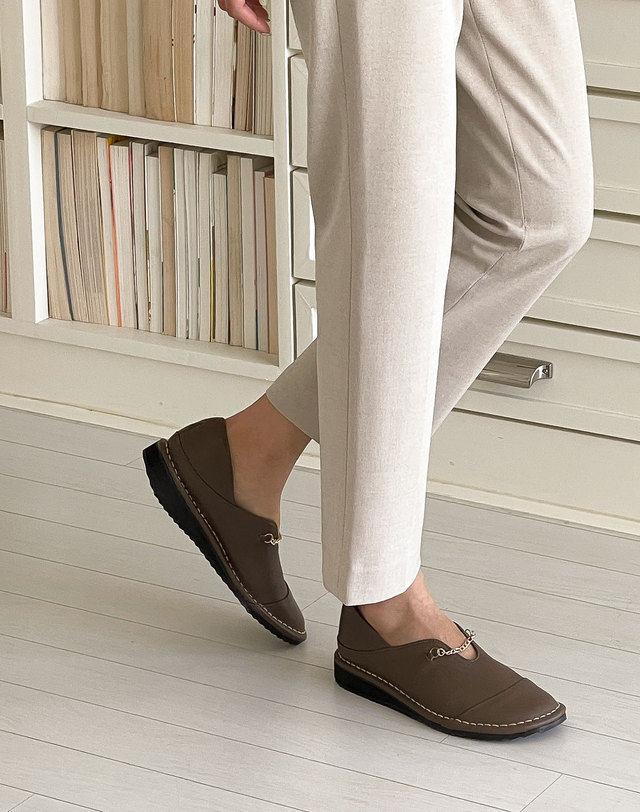 베티아노 [VETIANO 베티아노] 바트 체인 스티치 단화 로퍼 2C / Bart Chain Stitch Shoe Loafers 2C 착용컷