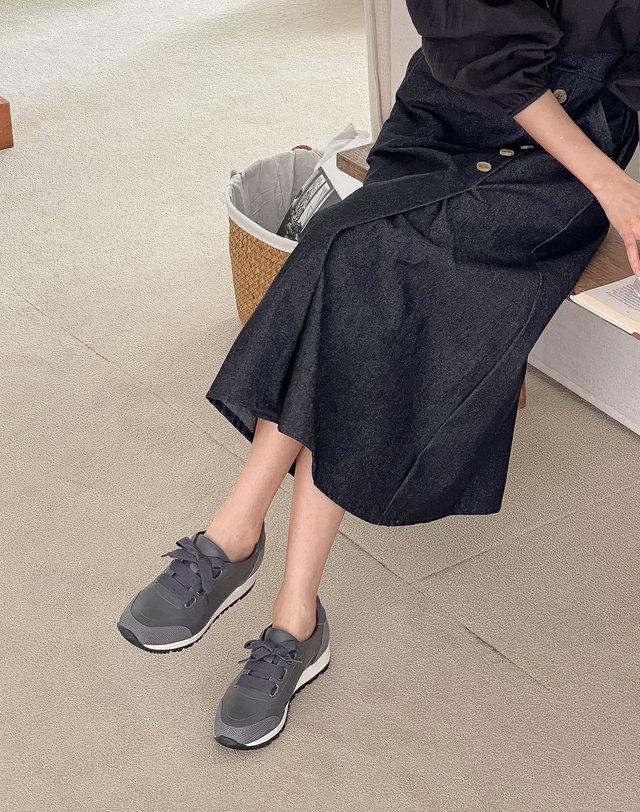 베티아노 [VETIANO 베티아노] 포리지 리본 스니커즈 4C / New Forage Ribbon Sneakers 4C 착용컷