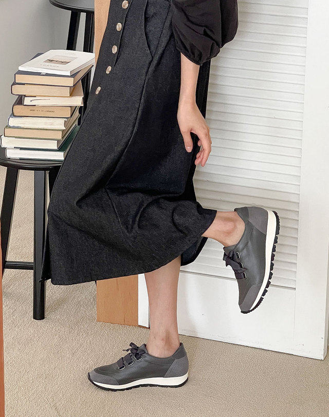 베티아노 [VETIANO 베티아노] 포리지 리본 스니커즈 4C / New Forage Ribbon Sneakers 4C 착용컷