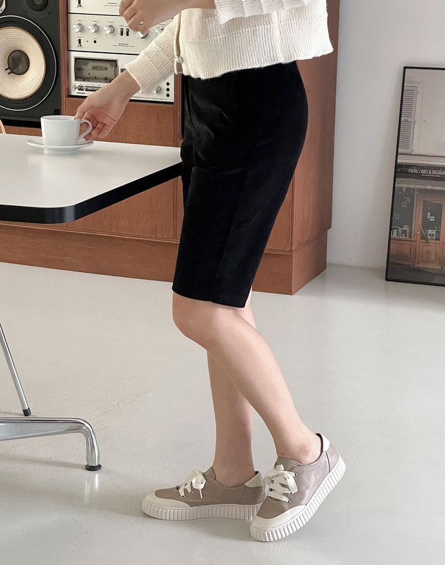 베티아노 [VETIANO 베티아노] 다니엘 리본 스니커즈 슬립온 2color / Daniel Ribbon Sneakers slip on 2color 착용컷