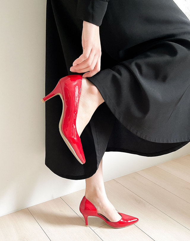 베티아노 [VETIANO 베티아노] 스칼렛 사이드 오픈 힐 3color / Scarlet side open heel 3color 착용컷