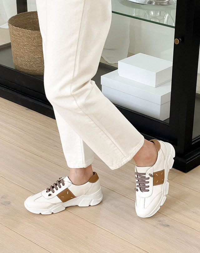 베티아노 [VETIANO 베티아노] 페넬로페 콤비 어글리 스니커즈 2color / Penelope combination ugly sneakers 2 colors 착용컷