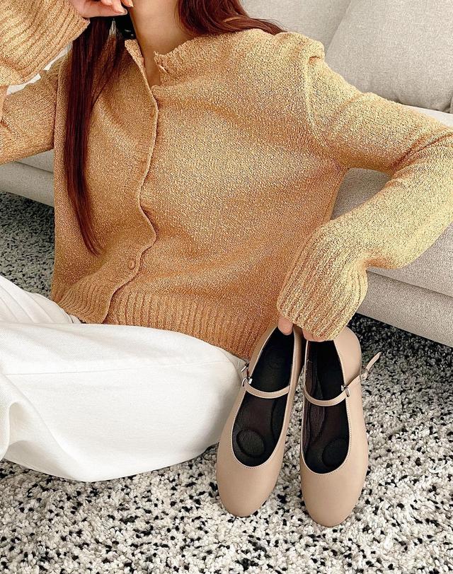 베티아노 [VETIANO 베티아노] 메리제인 스트랩 _ 라운드 양가죽 플랫 / Maryjane strap _ Round Sheepskin Flat 착용컷