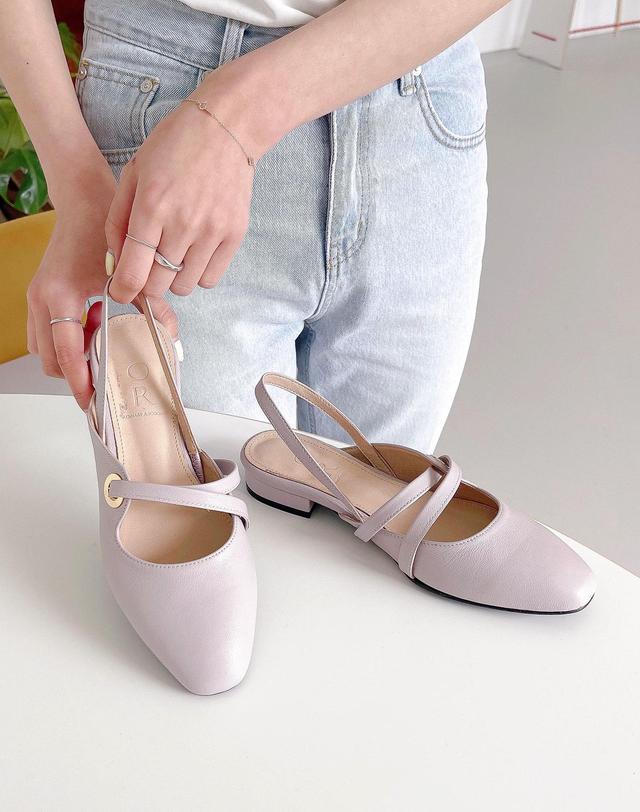 베티아노 [VETIANO 베티아노] 알로 하도매 메리제인 슬링백 9color / ﻿Arlo gold ring MaryJane Slingback 9color 착용컷