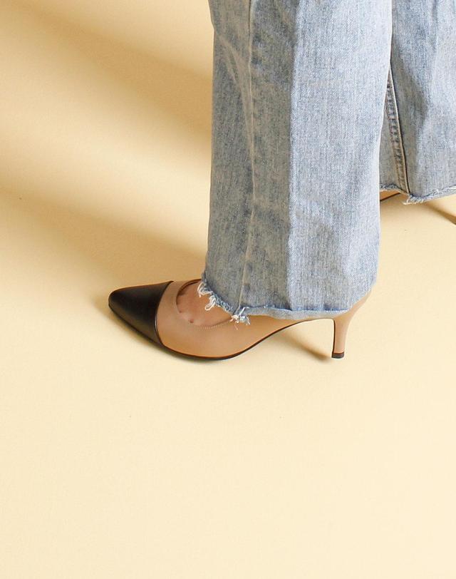 베티아노 [VETIANO 베티아노] 가브리엘 투톤 포인티드 펌프스 3cm/5cm/7cm 착용컷