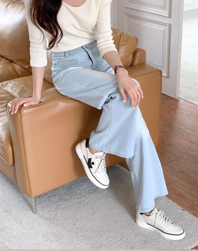 베티아노 [VETIANO 베티아노] 스티치 피코 스니커즈 2color / Stitch Pico Sneakers 2color 착용컷