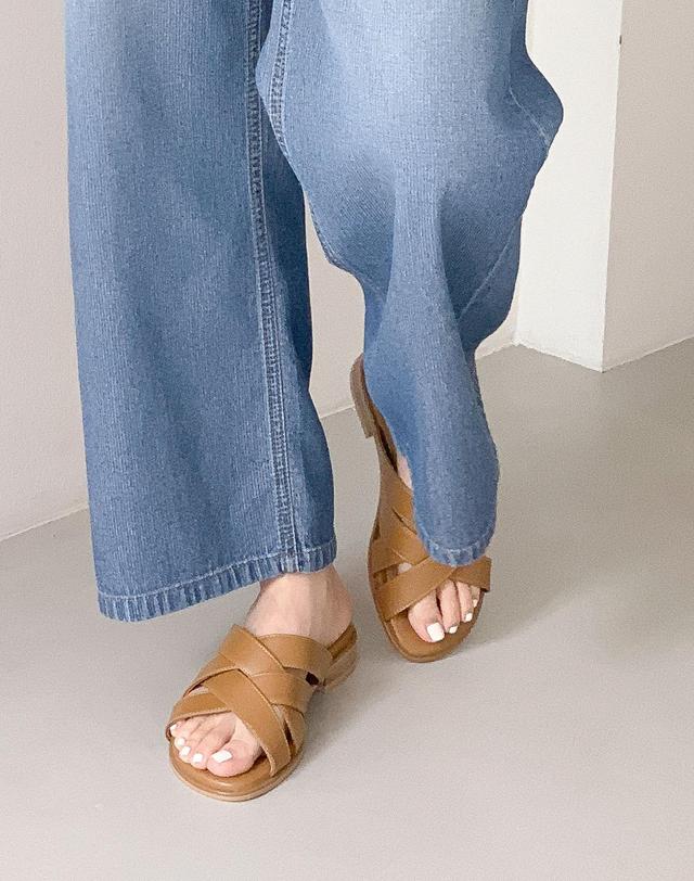 베티아노 [VETIANO 베티아노] 라엘 스트랩 슬리퍼 샌들 / Lael Strap Slipper Sandals 착용컷