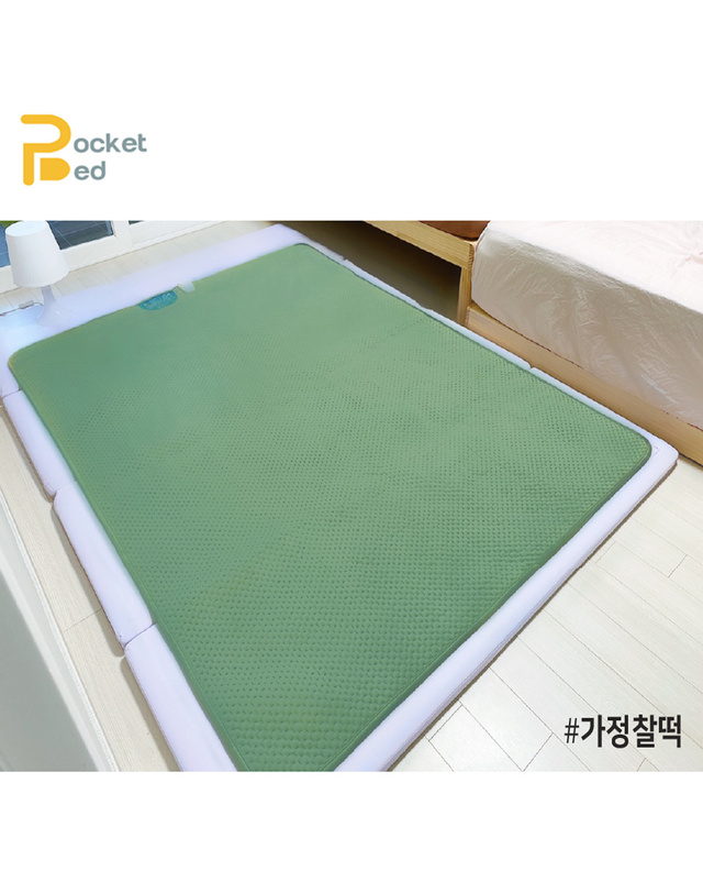 포켓배드 포켓베드 포켓베드 2~3인용 투게더 캠핑용 전기장판 AC220V 착용컷