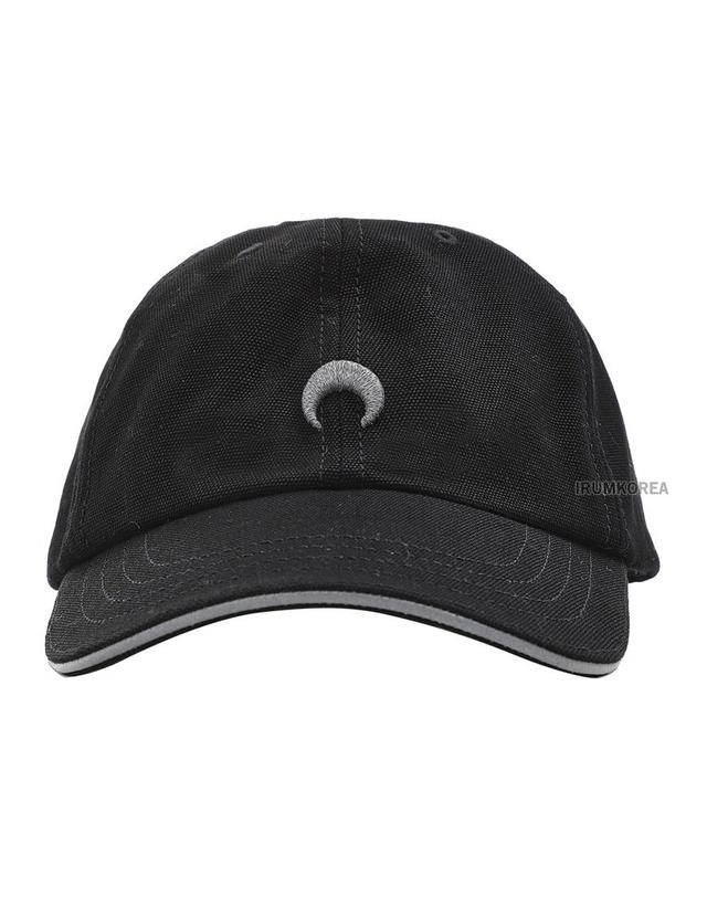 마린세르 [마린세르] 공용 문 자카드 볼캡 UHG001 CWOV0029 BK99 착용컷