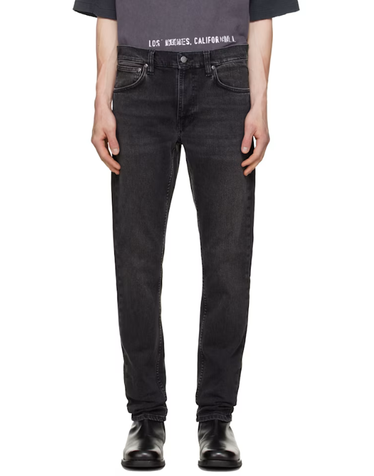 [해외직구] 26 FW Nudie Jeans 블랙 린 딘 데님 진 261078M186003