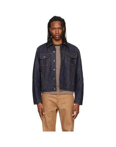 [해외직구] 26 FW Nudie Jeans 블루 대니 에이스 셀비지 데님 재킷 262078M177000