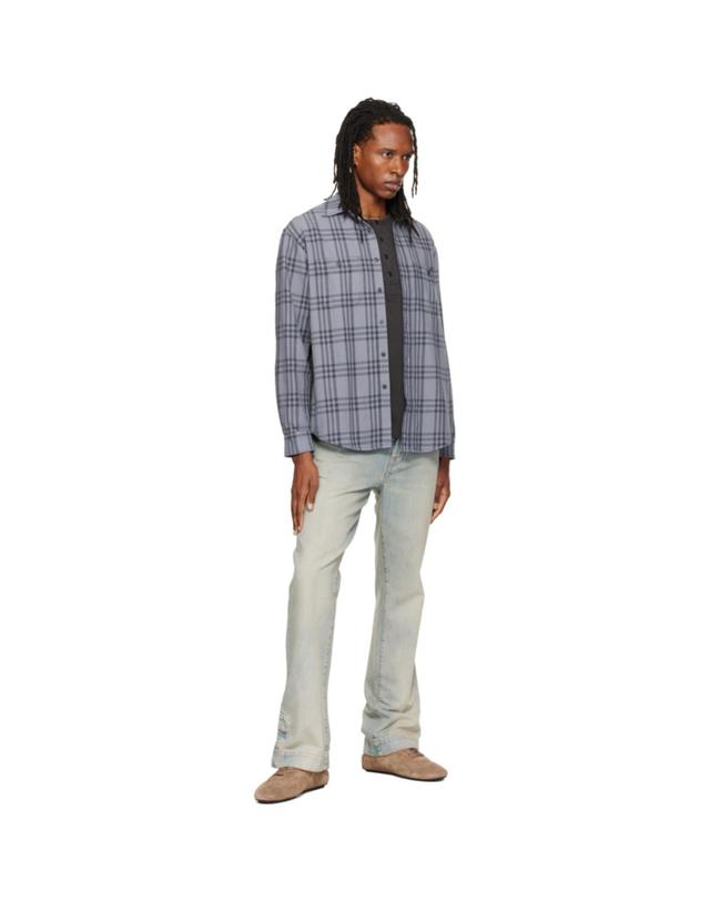 누디진 [해외직구] Nudie Jeans 그레이 줄리안 셔츠 Julian Shirt Grey Check TP877151698 착용컷