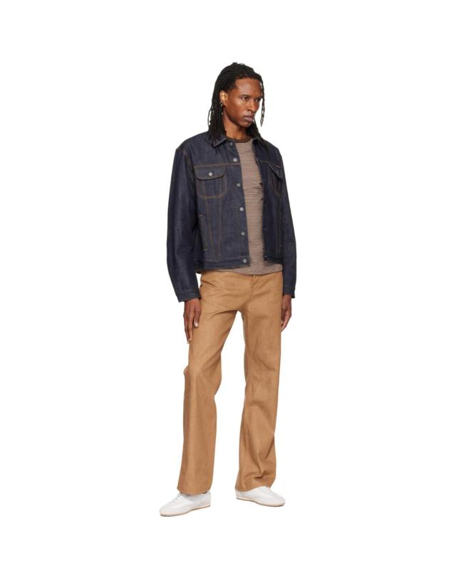 누디진 [해외직구] Nudie Jeans 블루 대니 에이스 셀비지 데님 재킷 Danny Ace Selvage Denim Jacket TP877222072 착용컷