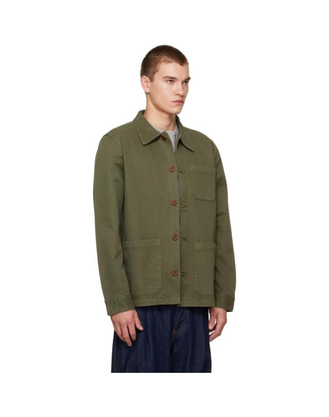 누디진 [해외직구] Nudie Jeans 카키 바니 워커 재킷 Barney Worker Jacket TP877770154 착용컷