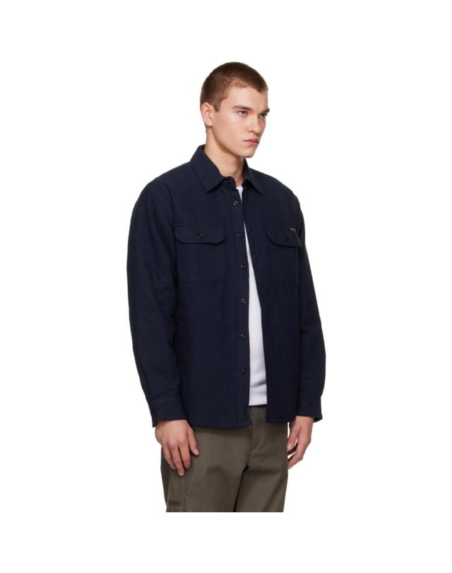 누디진 [해외직구] Nudie Jeans 네이비 글렌 패딩 셔츠 Glenn Padded Shirt Flannel TP877770150 착용컷