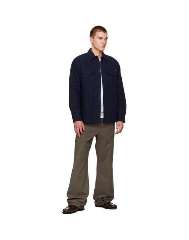 누디진 [해외직구] Nudie Jeans 네이비 글렌 패딩 셔츠 Glenn Padded Shirt Flannel TP877770150 착용컷