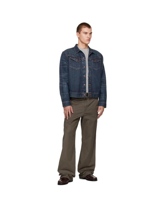 누디진 [해외직구] Nudie Jeans 블루 코니 데님 재킷 Conny Denim Jacket TP877770491 착용컷