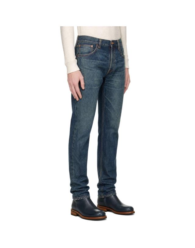 누디진 [해외직구] 26 FW Nudie Jeans 블루 그리티 잭슨 데님 진 262078M186036 착용컷