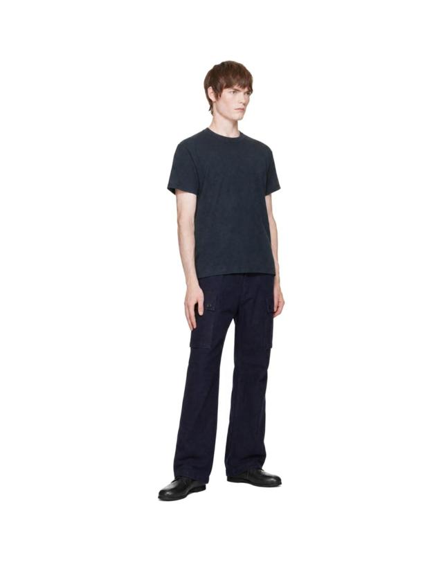 누디진 [해외직구] 26 FW Nudie Jeans 네이비 라우드 래리 슬랙스 262078M191001 착용컷