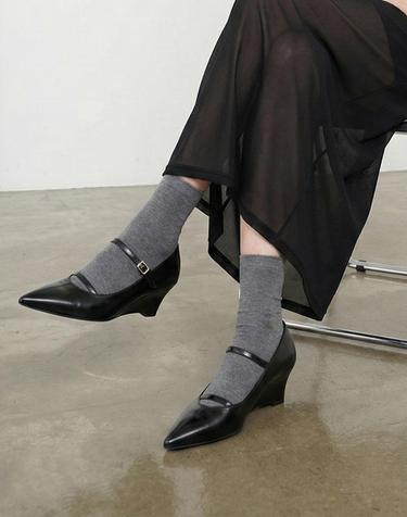 메리제인 웨지 펌프스 LC502 5cm