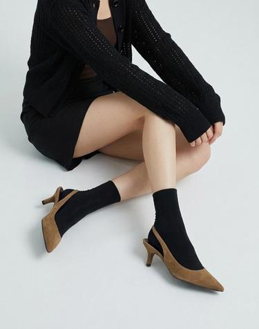 포인티드 스웨이드 슬링백 펌프스 LC704_6cm