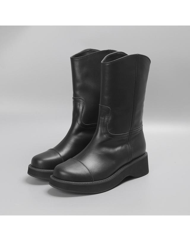 루시크루 컨투어 플랫폼 부츠 LC731_5cm 블랙 착용컷